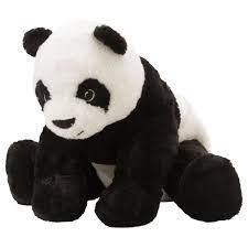 М'яка іграшка, панда білий/чорний KRAMIG