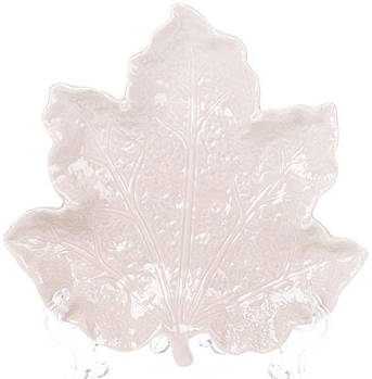 Тарілка-блюдо Feuille "Кленовий лист" 20см mebelime, керамічна бежева