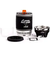 Система приготування їжі (пальник газовий туристичний + каструля) Kovea Alpine Pot Wide KB-0703W