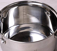 Каструля Kamille Mystery 3.9л mebelime зі скляною кришкою, 7-шарове дно, фото 4