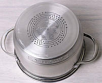 Каструля Kamille Mystery 3.9л mebelime зі скляною кришкою, 7-шарове дно, фото 6