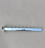 Флейта (кронштейн) хром на овальную перемычку 9 штырьков 35 см