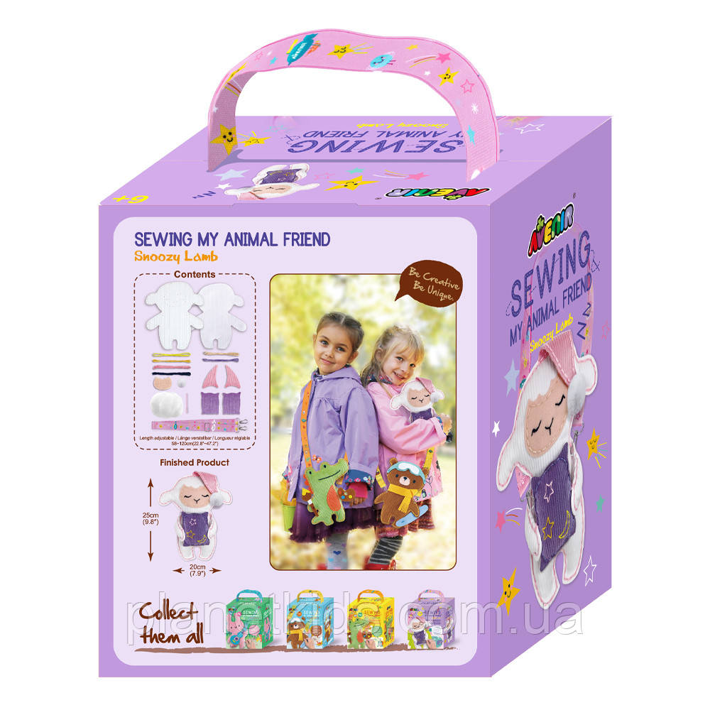 Набор для творчества, шитье игрушки "Ягненок" с ремешком" AVENIR - фото 10 - id-p1804814651