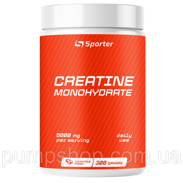 Креатин Моногідрат Sporter Creatine Monohydrate 300 г (60 порц.)