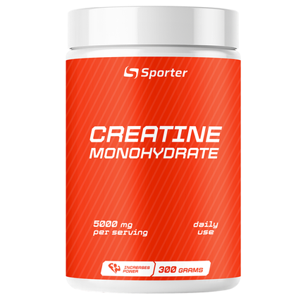 (уцінка термін по 1.25) Креатин Моногідрат Sporter Creatine Monohydrate 300 г (60 порц.), фото 1