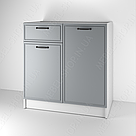 Тумба напольна в кухню з МДФ фасадом і висувним ящиком Кухонна тумбочка без стільниці Модулі для кухні, фото 4