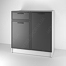 Тумба напольна в кухню з МДФ фасадом і висувним ящиком Кухонна тумбочка без стільниці Модулі для кухні, фото 6