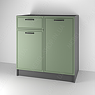 Тумба напольна в кухню з МДФ фасадом і висувним ящиком Кухонна тумбочка без стільниці Модулі для кухні, фото 7