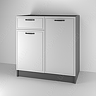 Тумба напольна в кухню з МДФ фасадом і висувним ящиком Кухонна тумбочка без стільниці Модулі для кухні, фото 8