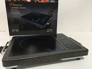 Настільна електроплита інфрачервона Domotec MS-5842 2000W Black Електро плита для будинку