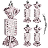 Набір ялинкових іграшок Springos h=8 см 5 шт CA0164