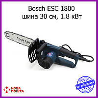 Электрическая цепная пила Bosch ESC 1800 (шина 30 см, 1.8 кВт) Электропила бош