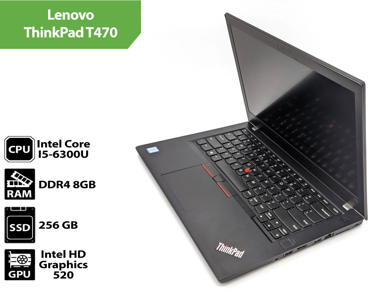 Ноутбук Lenovo ThinkPad T470 (14.0" / Intel Core I5-6300U / 8Gb / SSD 256Gb)