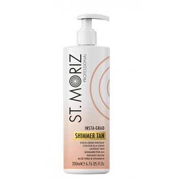 Автобронзант лосьйон для засмаги з ефектом шиммера, St Moriz Professional Insta-Grad Shimmer Tan