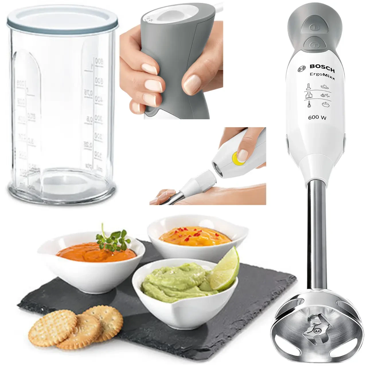 Блендер заглибний Bosch ErgoMixx MSM66110