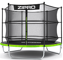 Середній Батут Zipro для дітей саду 252 см із внутрішньою сіткою (ZF0013)