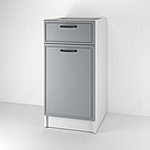 Тумбочка на кухню з ящиком і МДФ фасадом Тумба кухонна без стільниці з корпусом із ЛДСП Модулі для кухні, фото 3