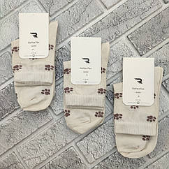 Шкарпетки жіночі високі весна/осінь р.23-25 молочні лапки ReflexTex 30037567