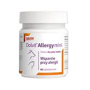 Долвіт Алержі Міні Долфос Dolvit Allergy Mini Dolfos для дрібних собак та кішок при алергіях різного походження, 60 міні таблеток