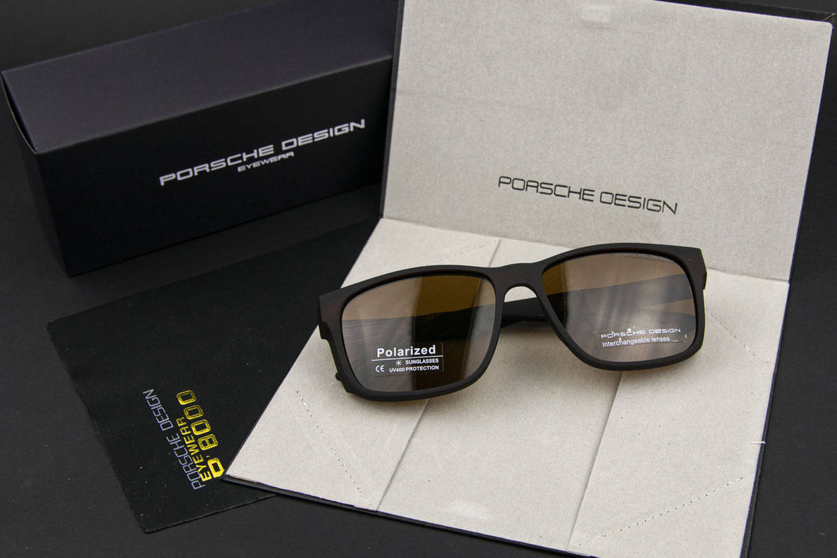 Окуляри чоловічі сонцезахисні Porsche Design поляризаційні (арт. P6512) коричневий, фото 1
