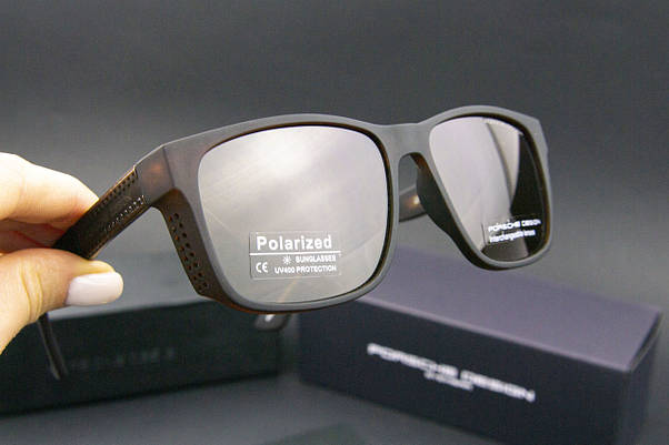 Окуляри чоловічі сонцезахисні Porsche Design поляризаційні (арт. P6512) коричневий, фото 6