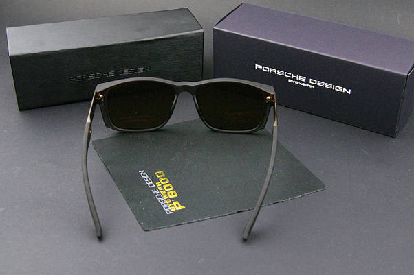 Окуляри чоловічі сонцезахисні Porsche Design поляризаційні (арт. P6512) коричневий, фото 5