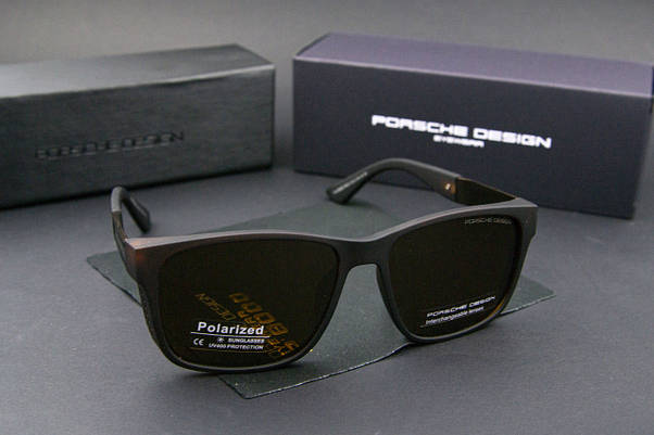 Окуляри чоловічі сонцезахисні Porsche Design поляризаційні (арт. P6512) коричневий, фото 3