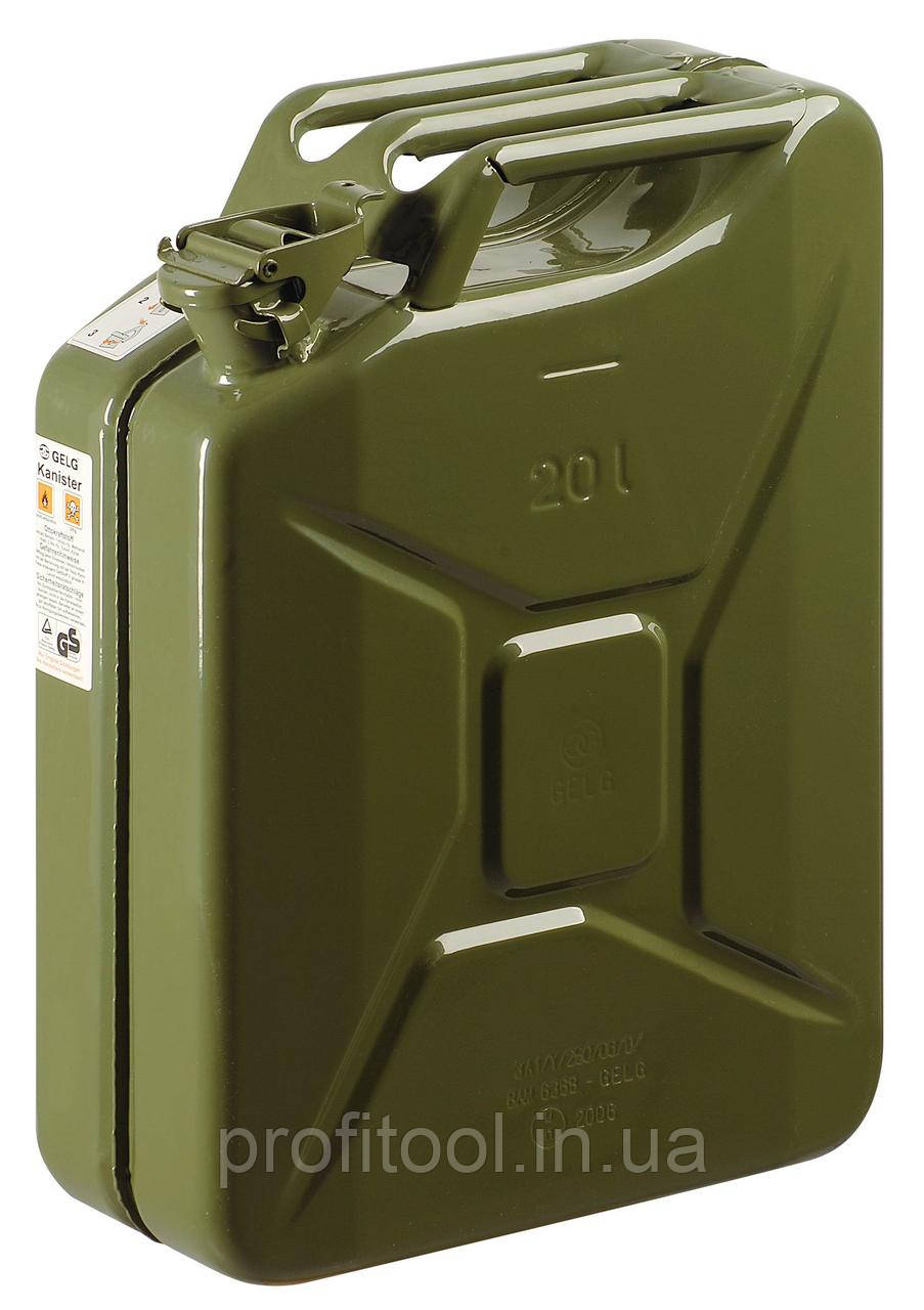 Каністра металева GELG 20 л колір OLIVE GREEN (RAL6003) DIN 7274 (30-04-21-3201), фото 1
