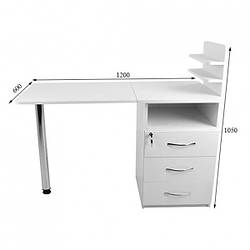 Манікюрний стіл із тумбою на три ящики Зачаровування