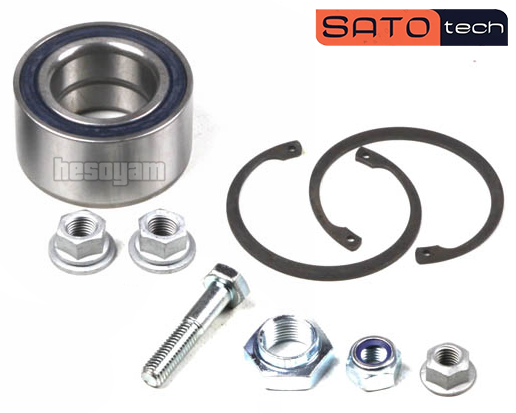 Підшипник передньої маточини Пассат Б3 / Б4, Гольф 3, Кадді 2, Кордоба, Толедо, Джетта 2, Ібіца 3 (357498625C) SATO tech WB12104, фото 1