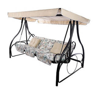 Диван -Гойдалка MONTREAL лонета Меджік Аква/тексілк 2737 з сіткою