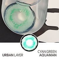 Кольорові контактні лінзи Urban Layer Aquaman Cyan Green