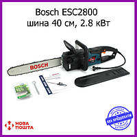 Электрическая цепная пила Bosch ESC2800 (шина 40 см, 2.8 кВт). Электропила бош