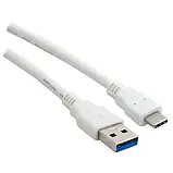 Дата-кабель Extradigital KBU1673 1m USB(тато) - USB Type C(тато) White, фото 2