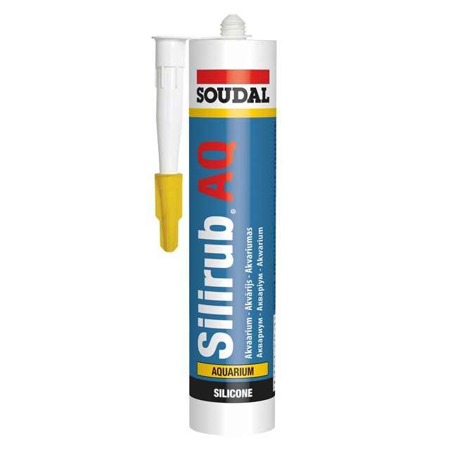 Клей-герметик Soudal Silirub AQ для акваріюму Прозорий 310 мл