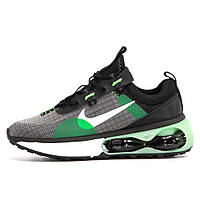 Мужские кроссовки Nike Air Max 2021 Grey Green, кроссовки найк аир макс AM 2021