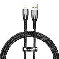Кабель Baseus Glimmer Series Fast Charging USB to iP 2.4A 1m Black (CADH000201)