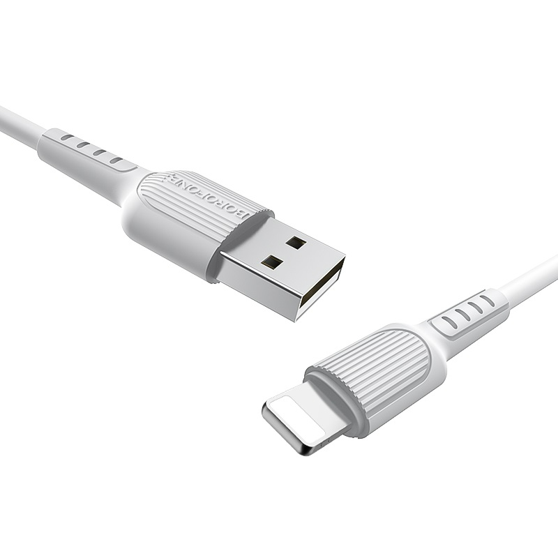 Кабель Borofone BX16 Easy charging cable for lightning 1m white
