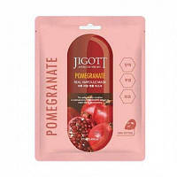 Ампульна маска для обличчя з гранатом Jigott Pomegranate Real Ampoule Mask