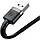 Кабель Baseus Kevlar Cable Lightning to USB 1м 2A Black (CALKLF-BG1), фото 3