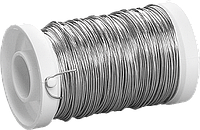 Лакированная проволока стальная для бижутерии серебристая 50 м Ø 0,5 мм Knorr Prandell