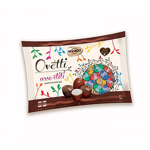 Цукерки Сокадо Праліне з Молочного та Чорного Шоколаду Socado Ovetti Assortiti 1000 г Італія