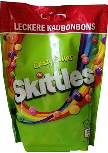 Драже в Кольоровій Глазурі Skittles Crazy Sours Скітлз 136 г Німеччина