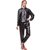 Эффективный костюм-сауна с капюшоном для похудения Весогонка-термокостюм Sauna Suit Черный (В-КА52) 2XL