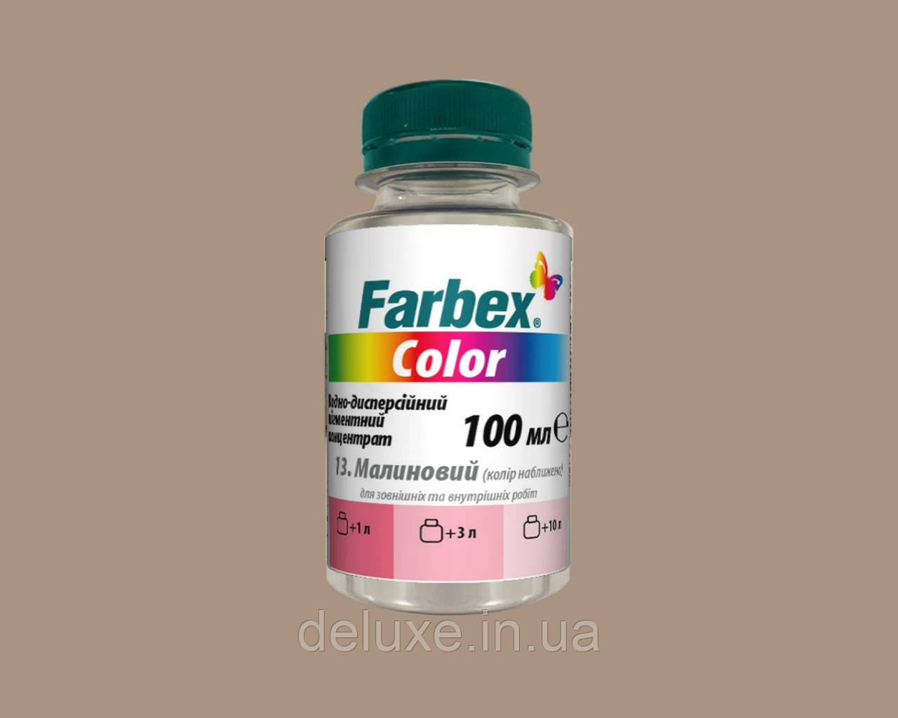Пігментний концентрат Color універсальний, бежевий, 100мл, ТМ "Farbex", фото 1