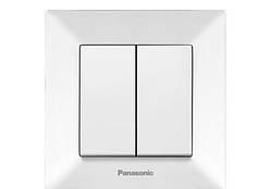 Вимикач 2-й з/п білий Panasonic Arkedia Slim