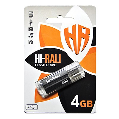 Usb флеш Hi-Rali 4Gb Corsair series Black