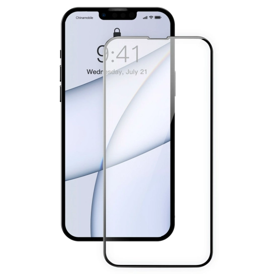 Захисне скло Baseus 0.23 Curved Crack-resistant edges для iPhone 13 Pro Max Black (SGQP020201)