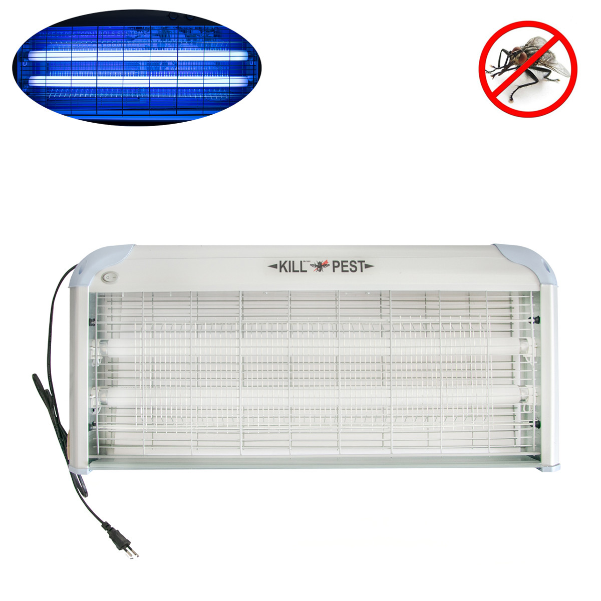 УФ-пастка від комах Kill Pest IK204-45W UV-лампа знищувач комарів, ультрафіолетова лампа від мух, фото 1
