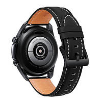 Кожаный ремешок PREMIUM для Samsung Galaxy Watch5 40mm / 44mm/ Pro 45mm черный 20мм